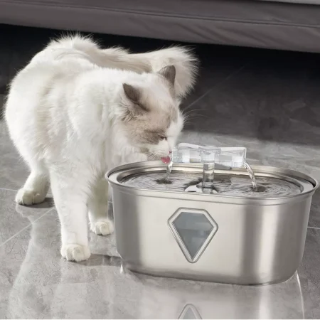 3.5L Stainless Steel Cat Water Fountain