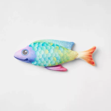 Interactive Wobbling Fish Cat Kicker Toy